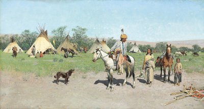 In Pastures New, 1895 by Henry Francois Farny
