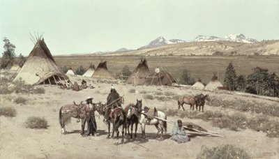 Indian Encampment, 1892 by Henry Francois Farny