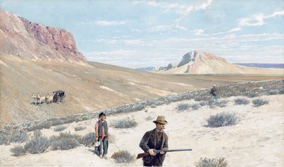 Theodore Roosevelt Sage Grouse Shooting by Henry Francois Farny