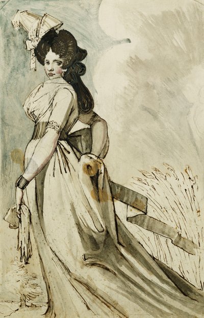 A Lady Walking by Johann Heinrich Füssli