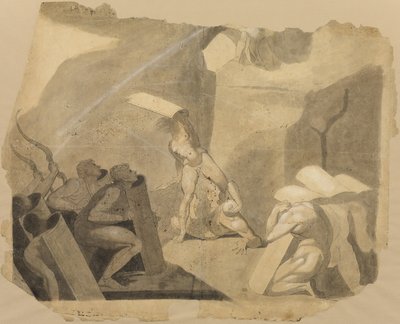Titans Storming Mount Olympus by Johann Heinrich Füssli