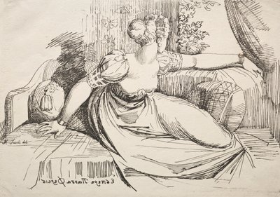 Woman on a Sofa by Johann Heinrich Füssli