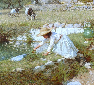 A Provencal Stream by Henry Herbert La Thangue