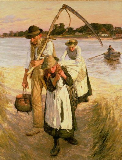 Peasant Migrant Workers (Family) by Henry Herbert La Thangue