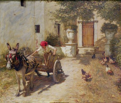 Farm Yard Scene, 1905 by Henry Herbert La Thangue