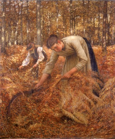 Gathering Bracken, c.1899 by Henry Herbert La Thangue