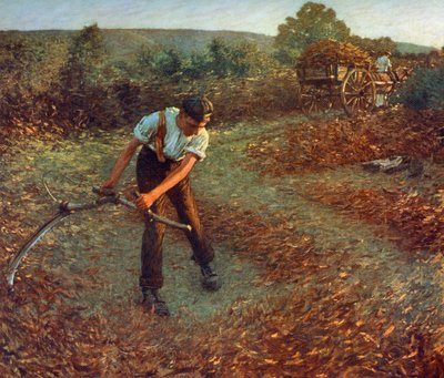 Mowing Bracken, c1903, 1912 by Henry Herbert La Thangue