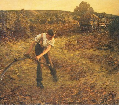 Mowing Bracken by Henry Herbert La Thangue