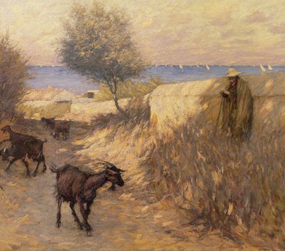 Provencal Lane, Martigues by Henry Herbert La Thangue