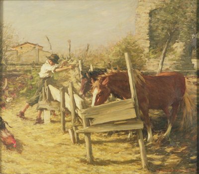 The Appian Way by Henry Herbert La Thangue