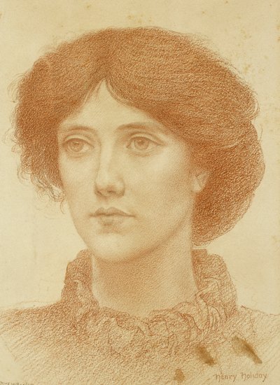 Portrait of Mrs Wheeler, Bust Length by Henry Holiday