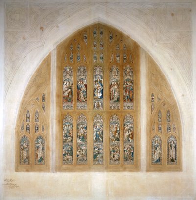 Stained Glass Window Design, 1869 by Henry Hughes