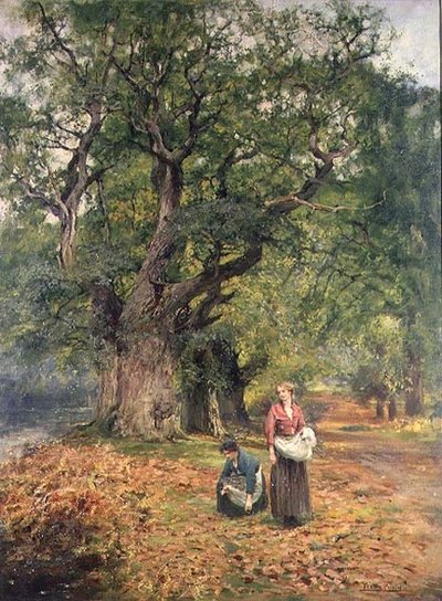 Gathering Firewood by Henry John Yeend King