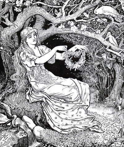 Princess Narcissus and Princess Potentilla by Henry Justice Ford