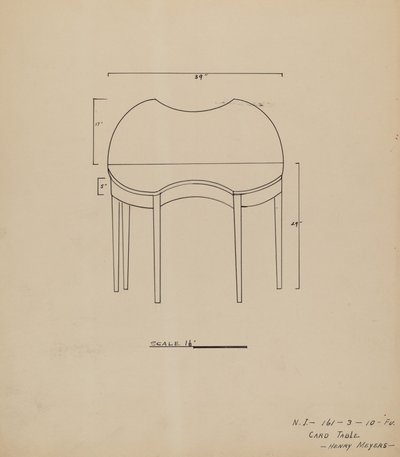 Card Table by Henry Meyers