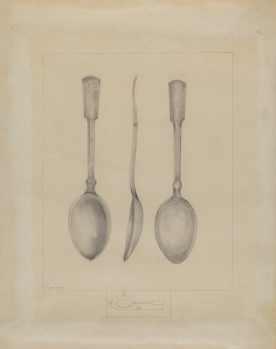Pewter Spoon by Henry Meyers