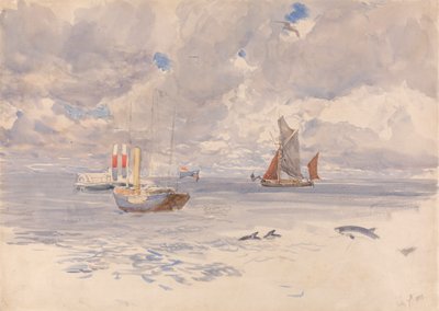 Porpoises, July 7, 1883 by Henry Moore