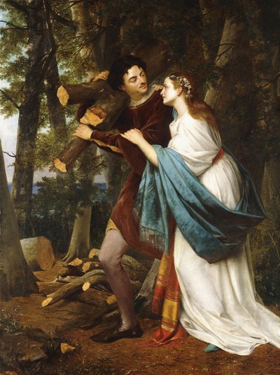 Woodland Lovers by Henry Nelson ONeil