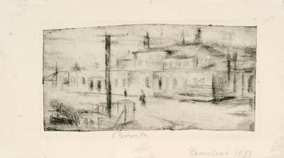 The Train Station in Randers by Henry Nielsen