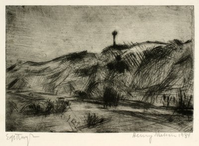 Dune Landscape with Sea Mark by Henry Nielsen
