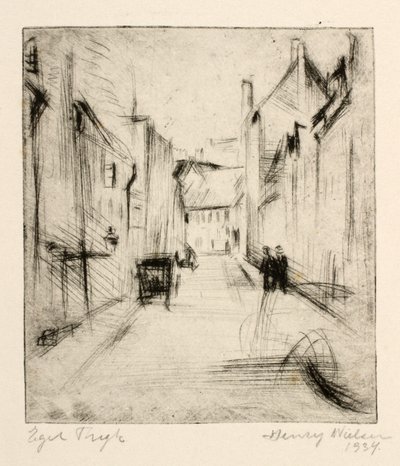 Street in Allinge by Henry Nielsen