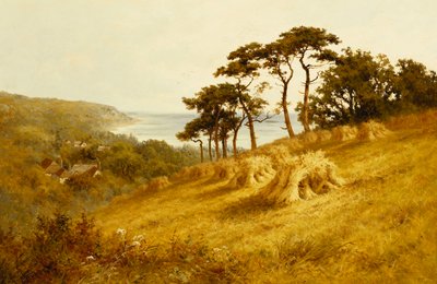 Harvest Time, Fairlight, Sussex by Henry Parker