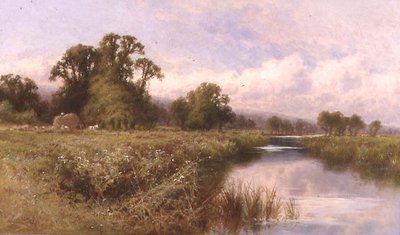 Meadow Landscape near Marlow-on-Thames by Henry Parker