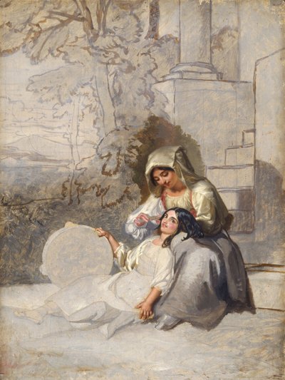 Italian Peasants by Henry Penry Williams