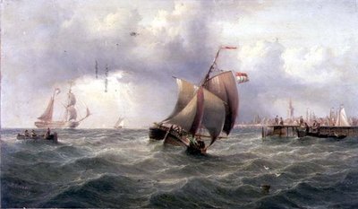 A Dutch Pink off a Jetty by Henry Redmore