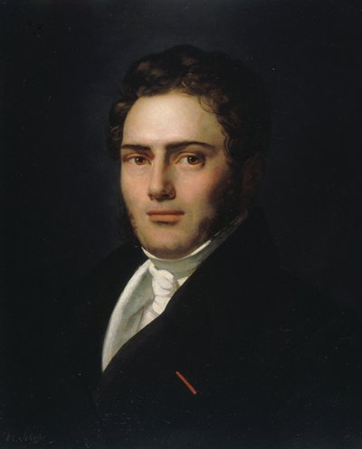 Portrait of Saint-Amand Bazard 1791-1832, 1821 by Henry Scheffer
