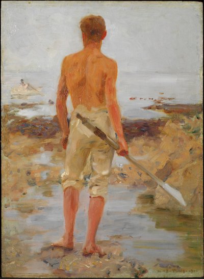 A Boy with an Oar by Henry Scott Tuke