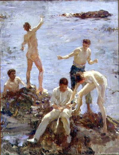 Boys Bathing by Henry Scott Tuke