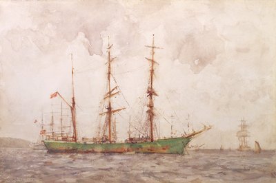Danish Barque, Falmouth Harbour by Henry Scott Tuke