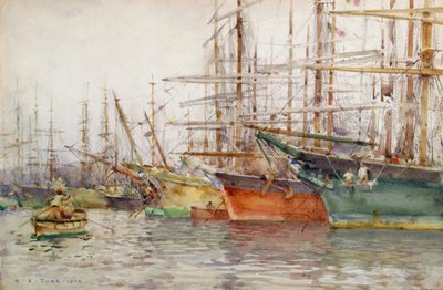 Genoa Harbour, 1904 by Henry Scott Tuke