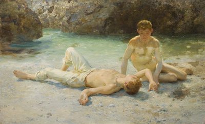 Noonday heat by Henry Scott Tuke