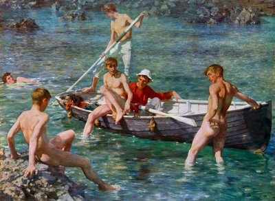 Ruby, Gold and Malachite by Henry Scott Tuke