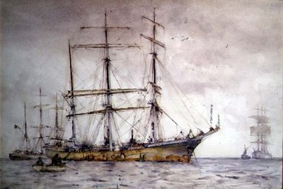 Shipping Scene by Henry Scott Tuke