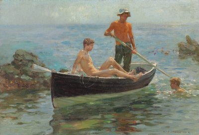 The Orange Jersey, 1913 by Henry Scott Tuke