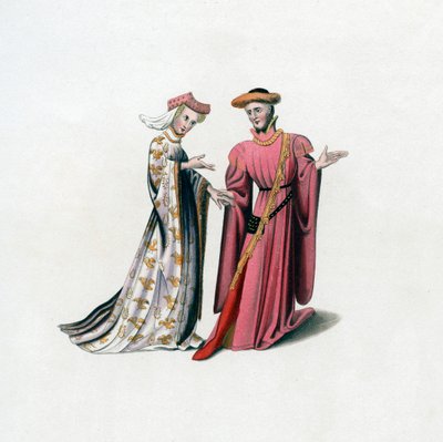 Court Dress, 14th Century by Henry Shaw