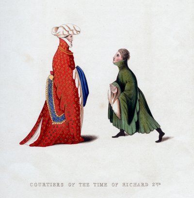 Court dress, 14th century, 1843 by Henry Shaw