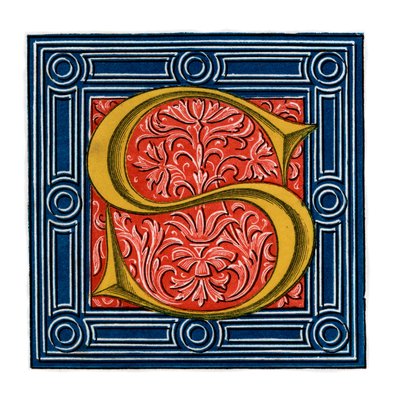 Initial letter S by Henry Shaw