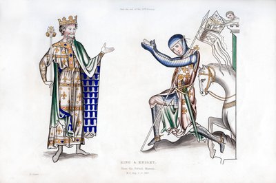 King and knight by Henry Shaw