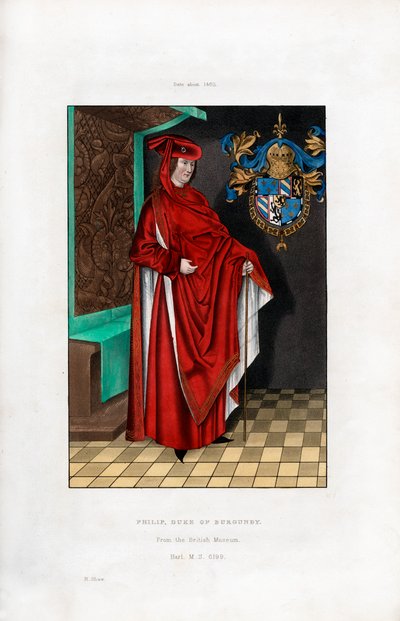 Philip, Duke of Burgundy, c1460 by Henry Shaw