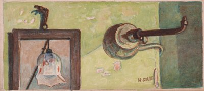 Gas fitting and mirror, c.1930 by Henry Silk