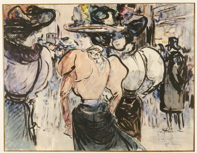 Elegant Ladies in the Street by Henry Somm