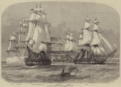 The Flying Squadron entering Plymouth Sound by Henry Spernon Tozer