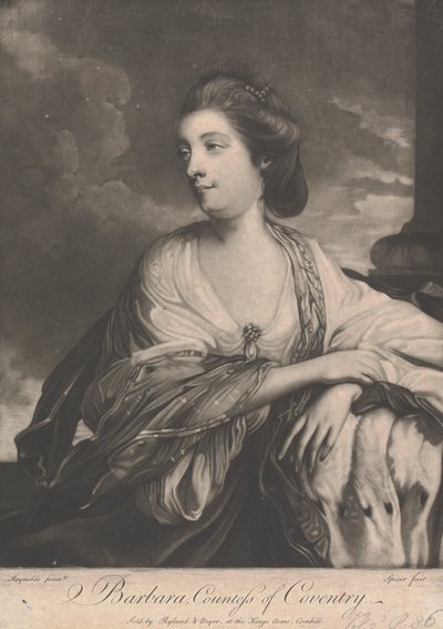 Barbara, Countess of Coventry by Henry Spicer