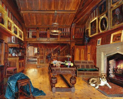 Shibden Hall, Housebody, 1877 by Henry Sykes