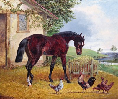 Farmyard Scene by Henry Thomas Alken