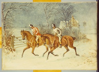 Going Out in a Snowstorm by Henry Thomas Alken